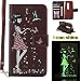 Produktbild Moto X Style Luminous Leder Wallet Tasche Brieftasche Schutzhülle,Fanryn Schönes Mädchen und Katzen Muster Nacht Leuchtende Design Hochwertige PU Leder Flip Tasche Case Hülle im Bookstyle mit Standfunktion Kredit Kartenfächer für Moto X Style (Braun)