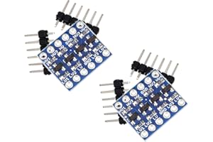 TECNOIOT 2pcs 4Channel IIC I2C Logic Level Converter Bi-Directional Module 5V to 3.3V for Arduino | 2pcs 4 canaux IIC I2C Niveaux logiques Convertisseur bi-directionnel 5V à 3.3V Compatible avec Arduino