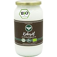 Azafran BIO Kokosöl Kokosnussöl nativ kaltgepresst im Glas 1L
