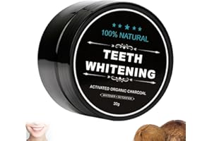 AJUNLKVDR Polvere di Carbone Attivo,Teeth Whitening,Biancamento Dei Denti,Attivo Dentifricio Denti,Dente di Sbiancamento In Polvere,Strisce Illuminate Bianche,Per Strisce Bianche,Dente Sbirto Bianco