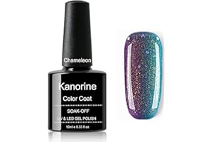 Kanorine Temperature Color Changing Gel Nail Polish UV LED Soak Off Gel Varnish Manicure Colour Changing Art Gel Polish 10mL