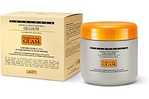 GUAM Seaweed Mud Anti Cellulite Treatment for Legs & Thighs - 500g Natural Tightening Hot Body Mask - Skin Firming Antioxidant Cellulite Remover to Reduce Imperfections, Improves Tone & Elasticity