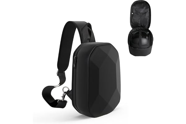 JSVER Étui Voyage pour Meta Quest 3/Quest 3S/Quest Pro et Sangle Elite, Étui Rigide Sac à bandoulière/Sac à Dos/Sac de Poitrine pour Quest 2 et Majorité Les Elite Strap-Nior