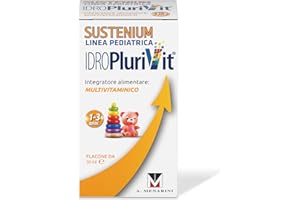 SUSTENIUM Idroplurivit - Integratore Alimentare Multivitaminico Con Vitamina D Consigliato Ai Bambini Di Età Compresa Tra 1 E 3 Anni. Flacone Da 30ml., color Bianco, 1