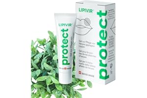 Lipivir PROTECT Cold Sore Prevention Gel – Cold Sore Cream for Lips with Manuka Oil – Transparent, Non-Greasy, Vegan & Cruelty-Free Formula