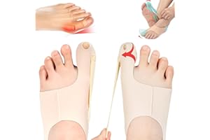 MEETTIKEY 1 Pair Bunion Corrector, Adjustable Bunion Protector Bunion Corrector Big toe straightener for Men and Women Day Night Time Bunion Relief Ultra Thin (M)
