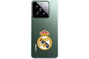 LA CASA DE LAS CARCASAS Funda para Xiaomi 14 del Real Madrid Escudo Real Madrid tansparente para Proteger tu móvil. Capa de Silicona Flexible con Licencia Oficial Real Madrid