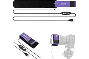 NEEWER 16"/400mm USB Lens Heater Warmer for Camera Telescope, Dew Heater Strip with 3 Temperature Levels, Prevents Dew Fog Condensation for DSLR Mirrorless Cam Binocular Astrophotography, HW-29B