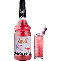 Zone Cranberry Flavoured syrup 1000ml | Tangy Berry Syrup & Drink