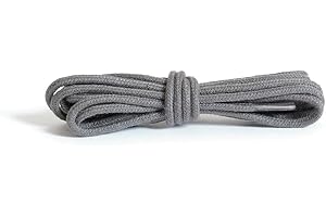 Kaps Cordones Redondos Finos, Cordones de Calidad de 2 mm de Ancho, 100% algodón para Calzado Informal y de Moda, Hechos en Europa, 1 par, muchos colores y medidas