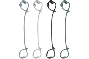 ZOEWEI Baby Spielzeug Schnullerkette, 4 Stück Silikon Spielzeug-Sicherheitsgurte Verstellbare Trinkbecher Halteriemen Cup Catcher für Kinderwagen Hochstuhl Autositze