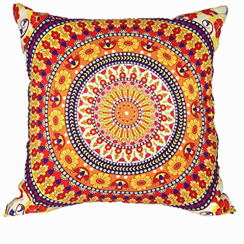 Kissenbezüge Longra Nationalen Totem design Kissenbezug Kissenhülle 45x45 cm für Dekokissen Sofakissen Cocktailkissen Kopfkissen, bunte (C)