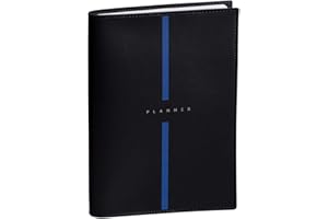 QUO VADIS - Agenda 16 mois - 2025-2026 - Plan Week - Semainier Notes - Multilingue - Billy Noir - 16 mois septembre-décembre - 16x24cm - Papier blanc