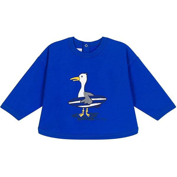 Felpa Chicco Per Bimba 0-24 Mesi - Grigia Con Stampa Unicorni E Arcobaleni, 95% Cotone, 5% Elastan - Foto 3