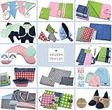 Wickelunterlage für unterwegs, Wickelauflage Wickeltuch mit Wendedesign Farbe: square mint ❤ SmukkeDesign NEU - 5