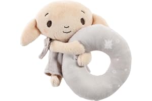 Rainbow Designs Harry Potter Dobby - Sonajero de peluche para bebé, juguete sensorial suave para recién nacidos, adecuado desde el nacimiento para el desarrollo temprano, tiempo de juego encantador y