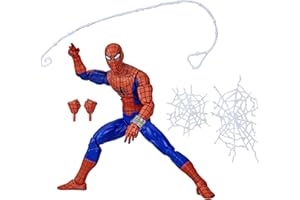 Marvel Hasbro Legends Series Spider-Man, 60. rocznica, japoński Spider-Man, figurki akcji 6 cali, 6 akcesoriów, F3459, wielokolorowe