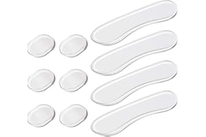 LUTER 10 Geles Amortiguadores de Tambor, Silenciadores de Tambor Largos Ovalados y Transparentes Suaves, Almohadillas de Amortiguación de Sonido, Control de Tono para Platillos de Batería