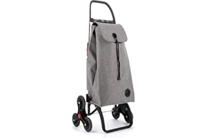 Carro Rolser I-MAX Tweed 6 Ruedas Sube Escaleras Plegable - Gris