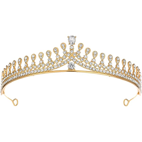 Buy CZ Cubic Zirconia Crystals Princess Wedding Tiara Crown  display picture 1