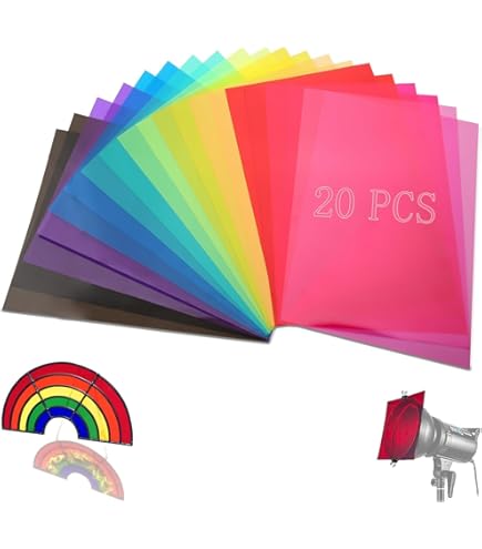 Gel Filtri Luce Rosa Trasparente DMiotech - 4 Fogli 297x210mm Per Foto E Video - Effetti Cromatici Professionali - Foto 7