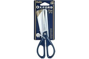 HELIXX 17cm Helix Oxford Scissor - Stainless steel blades - Blue grip - Single