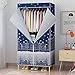 Produktbild SKKGN Kleiderschrank, Tragbare garderobe, Double Oxford Kleiderschrank, Schlafzimmer Kleidung Speichern-C 35"x20"x68"