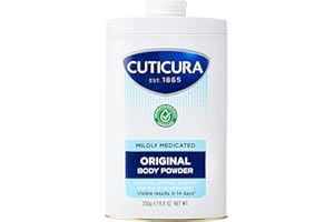 Cuticura - THREE PACKS of Hautpflege Talcum Powder Mildly Medicated x 250 g