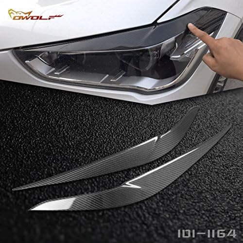 Carbon Fiber Eyelid Eyebrow of Headlight Covers