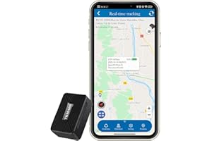 TKMARS Mini GPS Tracker, Localizzatore GPS Tempo Reale Anti Loss Con Il Buco Della Serratura Con App Gratuita Impermeabile Magnetico 1500 mAh TK913