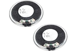 sourcing map 1W 8 Ohm Altoparlante DIY 36mm Forma Rotonda Sostituzione Altoparlante 2pcs