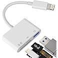 SD Card Reader for Iphone 14 Lightning to USB Micro TF Charger Cable Dongle OTG Adapter Flash Drive Apple Camera Memory Viewer Stick Mouse Keyboard Cord Accessories Photo Compact Photography Converter