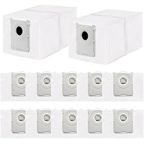 ZeAda Sacchetti for aspirapolvere Sacchetti for Polvere di Ricambio compatibili for ECOVACS DEEBOT X1 Omni/Turbo/Plus/T10 Plus Parti for aspirapolvere Robot (Color : 10PCS