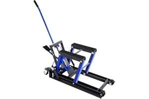 Fetcoi Élévateur hydraulique pour moto 680 kg - Cric de moto professionnel - Plateforme de levage hydraulique à ciseaux - Mini élévateur hydraulique - Cric hydraulique pour moto pour différents types