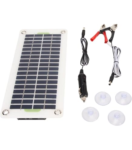 ZYWUOY Solarmodul-Set, 20 W, 18 V, flexibel, monokristallin, Solar-Batterie-Ladegerät, Maintainer für Wohnmobil, Boot, Kabine, Wohnmobil, Wohnwagen, Wohnwagen, Anhänger ZYWUOY Solarmodul-Set, 20 W, 18 V, flexibel, monokristallin, Solar-Batterie-Ladegerät, Maintainer für Wohnmobil, Boot, Kabine, Wohnmobil, Wohnwagen, Wohnwagen, Anhänger