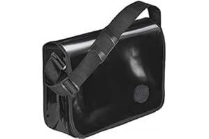 VELOFLEX 7000380 - Umhängetasche Velocolor, aus LKW-Plane, mit Handyfach, 2 Stiftfächern und Einsteckfach, schwarz, 1 Stück