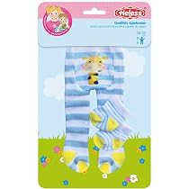 Heless 879 – Vêtements pour poupée au design d'animaux amusants, lot de 3 chaussettes avec motifs multicolores en 3 designs, pour poupées et doudous de 35 à 45 cm Heless 879 – Vêtements pour poupée au design d'animaux amusants, lot de 3 chaussettes avec motifs multicolores en 3 designs, pour poupées et doudous de 35 à 45 cm