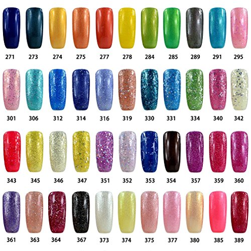 Vishine Shellac 8ml Gel Nagellack Aufloesbarer UV LED Multi Farben 6pcs Kit #006 - 5