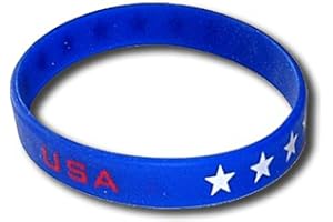 Supportershop Etats-Unis, Bracciale in Silicone Unisex-Adulto, Blu, Taglia Unica