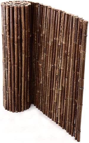 Bambusmatte schwarz-braun, sehr stabile Ausführung, 90x250cm