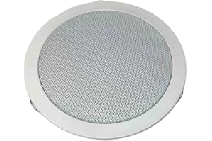 VR VETRINEINRETE Vetrineinrete® Altoparlante filodiffusione da incasso per soffitto e parete con installazione a molla cassa audio diametro foro 17,5 cm