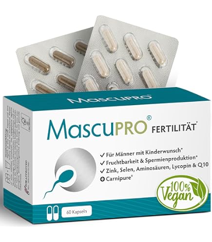 l-carnitin kinderwunsch mann Fertil Men - Für die Spermaproduktion und Fruchtbarkeit mit L-Carnitin, L-Arginin,  Coenzym Q10 und Maca