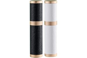Travelofo Perfume Atomiser Spray Bottle, Mini Travel Perfume Bottles, 5ml Perfume Atomisers Refillable Bottle, Small Perfume Dispenser Holder for Man and Woman (Black & White)