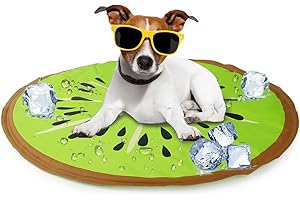 ALL FOR PAWS Alfombrilla de refrigeración para perros, cama para mascotas, almohadilla de enfriamiento automático, cama de gel frío, almohadillas de refrigeración para perros grandes, sin necesidad de