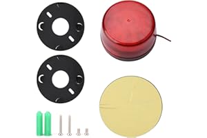 ‎EJOYOUS Ejoyous Rote LED Blinkleuchte, 12V Sicherheitsalarmleuchte Strobe Signal Warnleuchten Kontinuierlich und schnell blinken Bessere Wirkung für verschiedene Straßenkegel, Säulen,