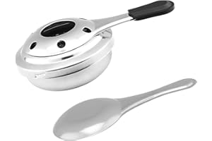 GZWY Alcohol Burner, Fondued Burner, Portable Fondued Stove, Gel Alcohol Burner, Stainless Steel, 15.5 x 9.5 x 4.5 cm
