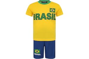 GUM & BERRIES Football Summer Shorts Boys New Girls Top T-Shirt Vest Kit Set Size Age 2-12 Years BNWT