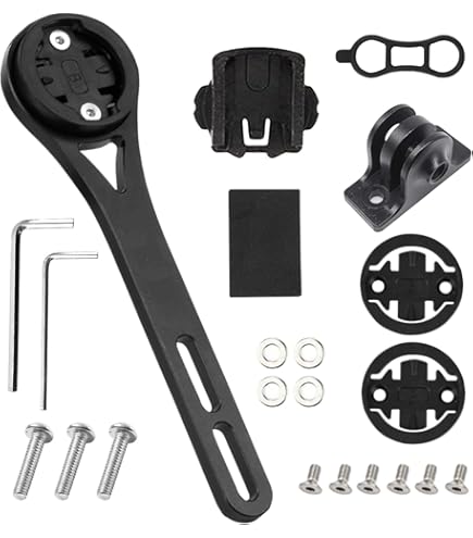 Support Vélo Intégré En Fibre De Carbone - Compatible Garmin Edge, Ordinateur, Lampe Et Caméra (GoPro) - BNGXR