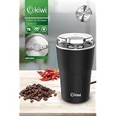 Kiwi Kspg-4819 Stainless Steel Coffee and Spice Grinder Black