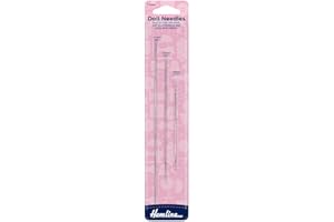 Hemline Hand Sewing Doll Needles, Pack of 3, Different Sizes